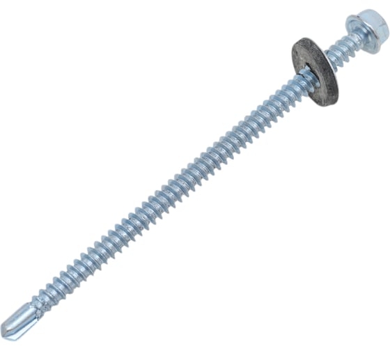 Саморез для крепления кровли STEELREX сверло, цинк 5.5x102, 100 шт. 0119055102B100010008