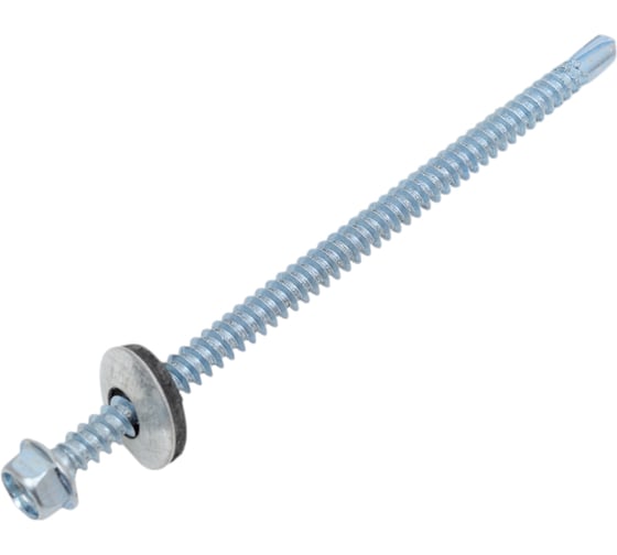 Саморез для крепления кровли STEELREX сверло, цинк 5.5x102, 100 шт. 0119055102B100010008
