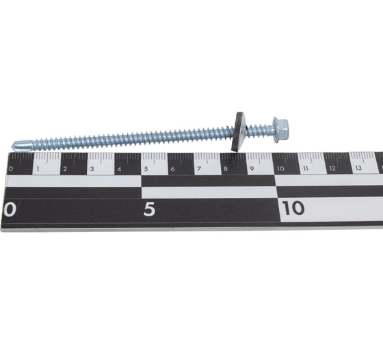 Саморез для крепления кровли STEELREX сверло, цинк 5.5x102, 100 шт. 0119055102B100010008