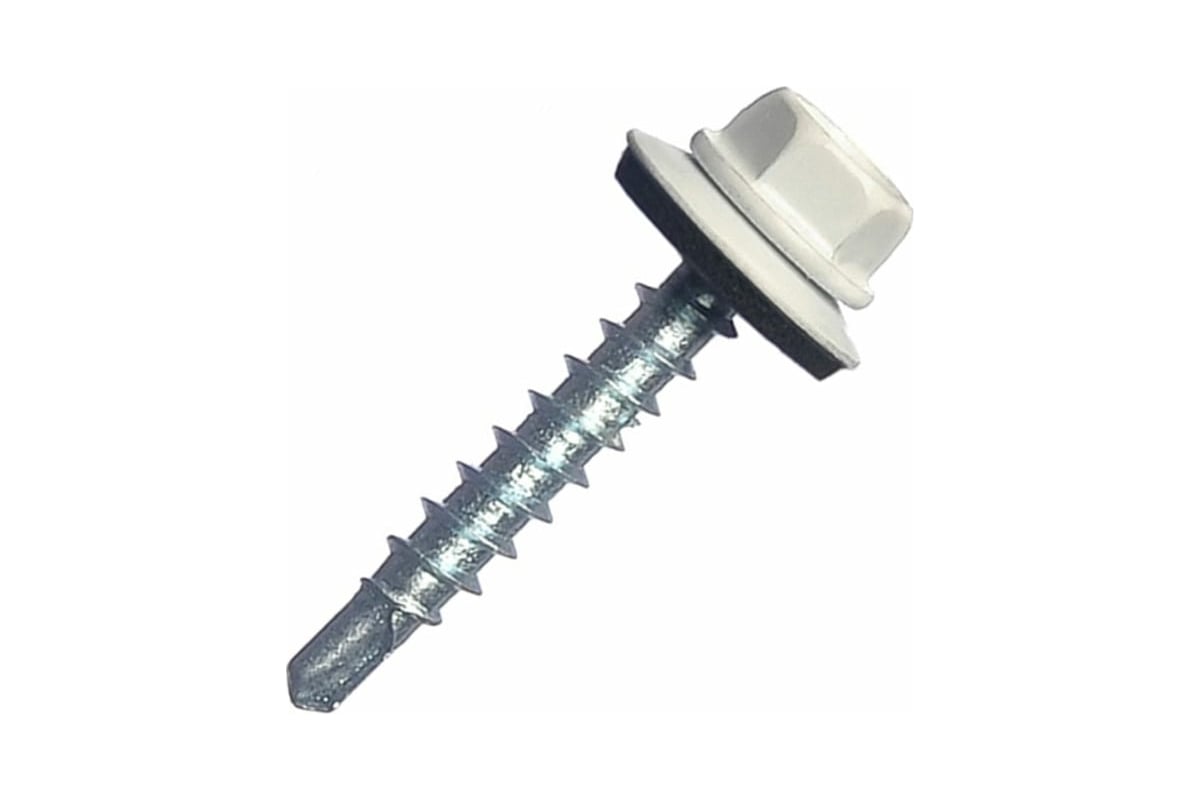 Саморез для крепления кровли STEELREX RAL9003 5.5x19, 70 шт ...