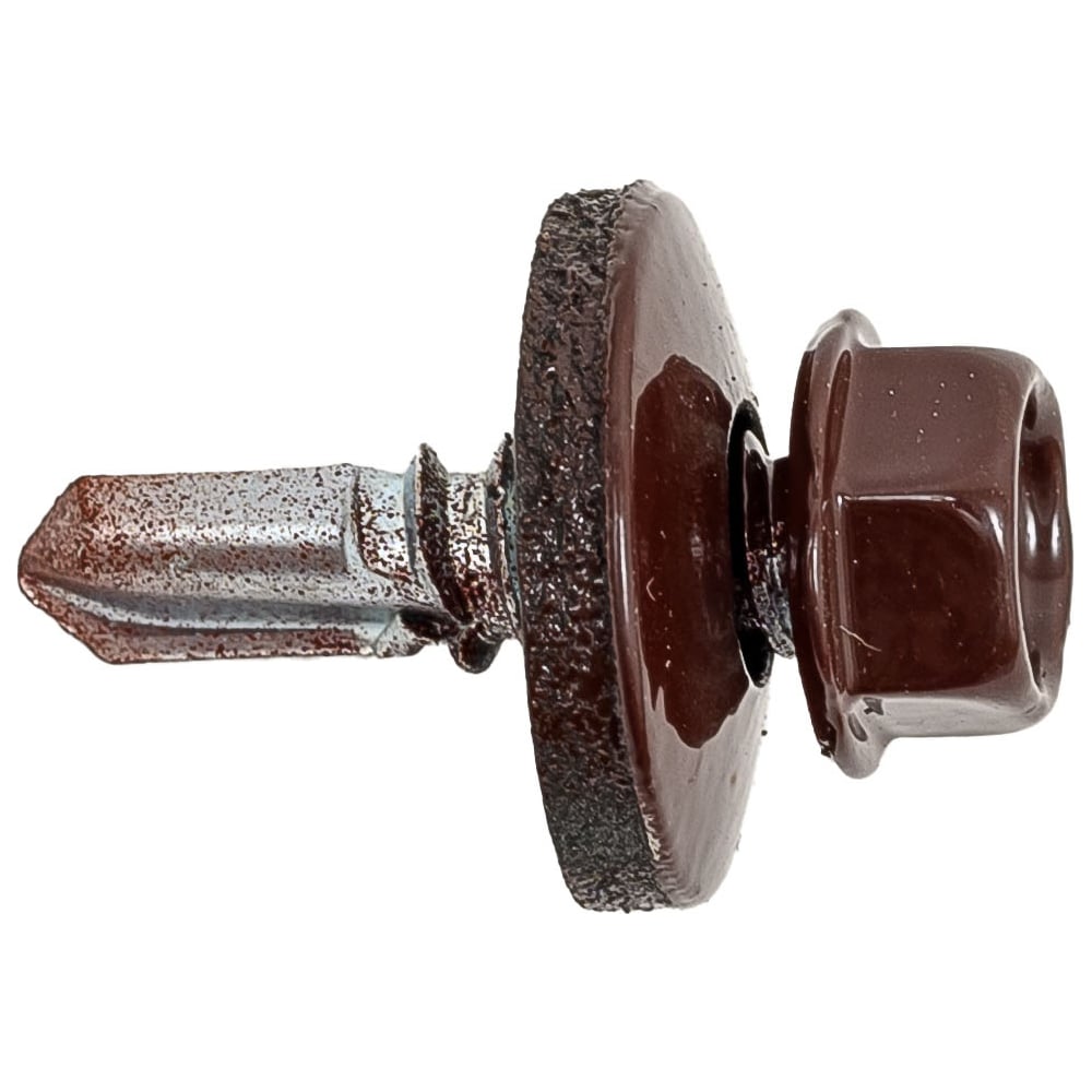 Саморез для крепления кровли STEELREX RAL8017 5.5x19, 70 шт ...