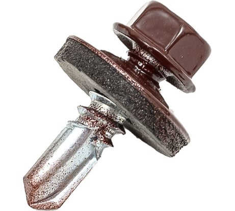 Саморез для крепления кровли STEELREX RAL8017 5.5x19, 70 шт. 0140055019B4000070328017