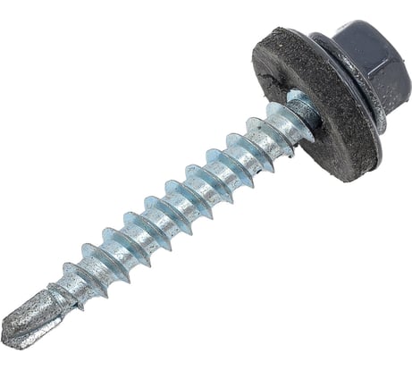 Саморез для крепления кровли STEELREX RAL7024 4.8x35, 60 шт. 0140048035B4000060327024