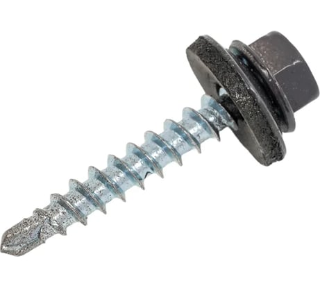 Саморез для крепления кровли STEELREX RAL7024 4.8x35, 60 шт. 0140048035B4000060327024