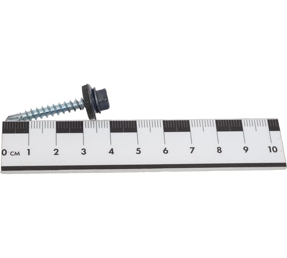 Саморез для крепления кровли STEELREX RAL7024 4.8x35, 60 шт. 0140048035B4000060327024