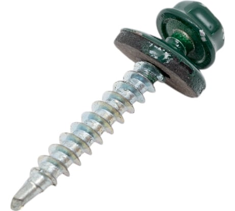 Саморез для крепления кровли STEELREX RAL6005 4.8x35, 60 шт. 0140048035B4000060326005