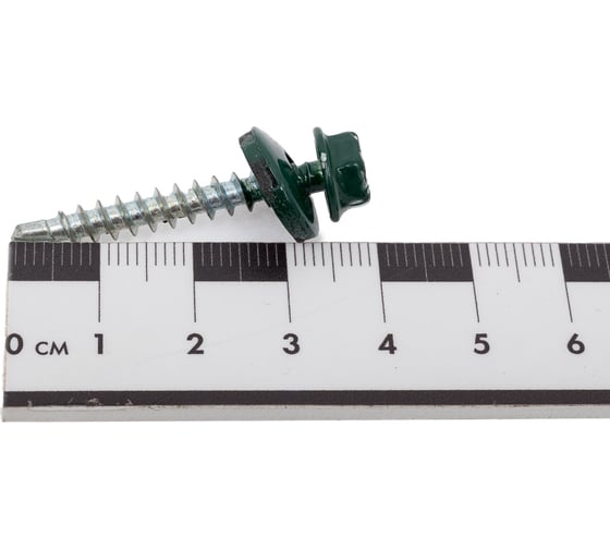 Саморез для крепления кровли STEELREX RAL6005 4.8x35, 60 шт. 0140048035B4000060326005