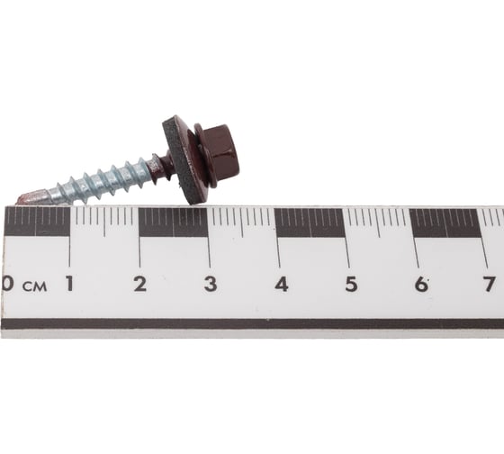 Саморез для крепления кровли STEELREX RAL8017 4.8x29, 70 шт. 0140048029B4000070328017