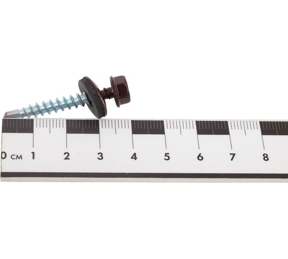 Саморез для крепления кровли STEELREX RAL8017 4.8x35, 60 шт. 0140048035B4000060328017