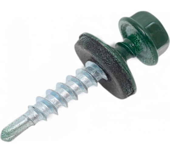 Саморез для крепления кровли STEELREX RAL6005 4.8x29, 70 шт. 0140048029B4000070326005 1
