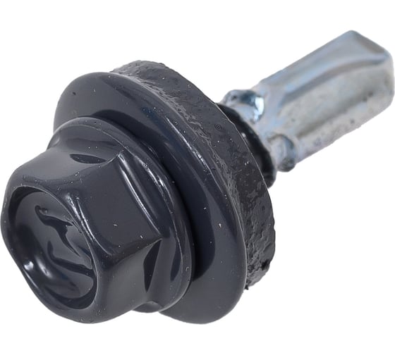 Саморез для крепления кровли STEELREX RAL7024 5.5x19, 70 шт. 0140055019B4000070327024