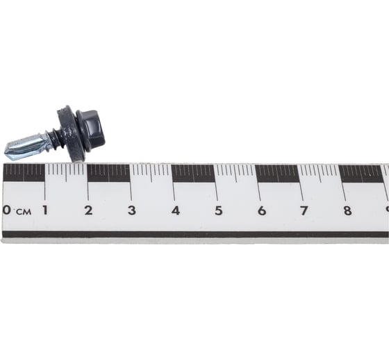 Саморез для крепления кровли STEELREX RAL7024 5.5x19, 70 шт. 0140055019B4000070327024