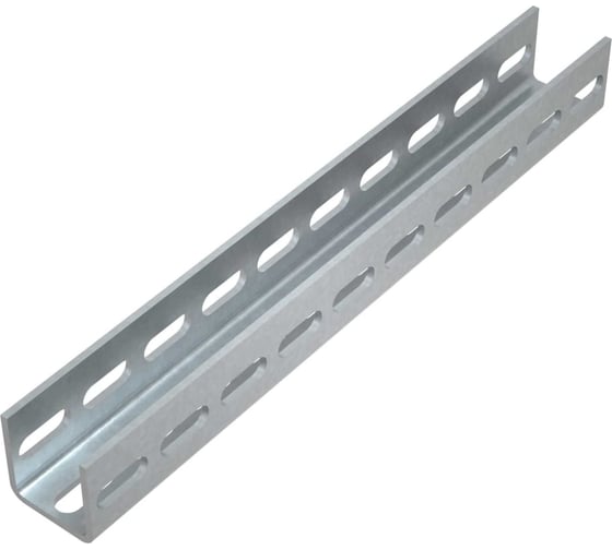 Швеллер Система КМ 50x50x2,5 L2000 мм, тройная перфорация, LO12332 P50-50-2.5-2000 3P 1