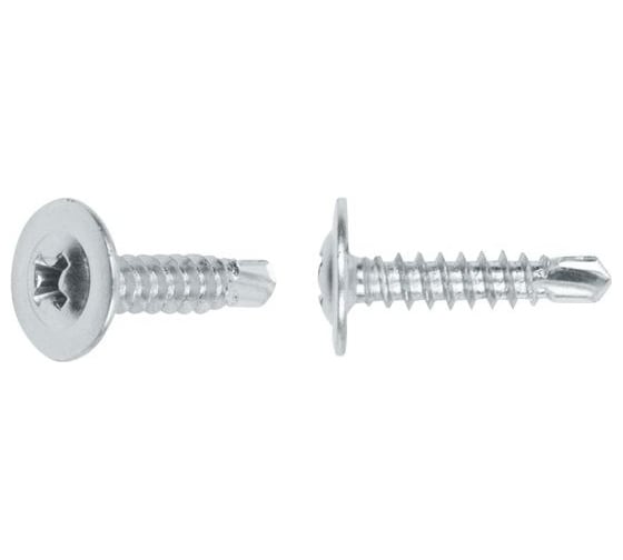 Саморез STARFIX 4.2x51 мм, с прессшайбой, цинк, со сверлом, 5500 шт. SM-50377-5500