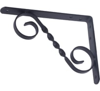 Кронштейн фигурный Дверной Страж 200x150 мод.3 чёрный ДС74371