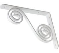 Кронштейн фигурный Дверной Страж 200x150 мод.5 белый ДС74373