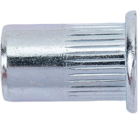 Заклепка-гайка ЦКИ М8х17 плоск. рифл. СТ. Ц под пакет 1-3.0 мм, 250 шт. 50415 1