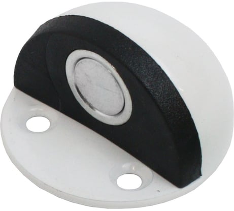 Ограничитель дверной Стандартй 610+3М WW матовый белый, скотч, европакет 15813