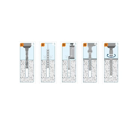 Фасадный дюбель с шурупом SORMAT S-UP ZN 10х160, T40 50 шт. 9640076025