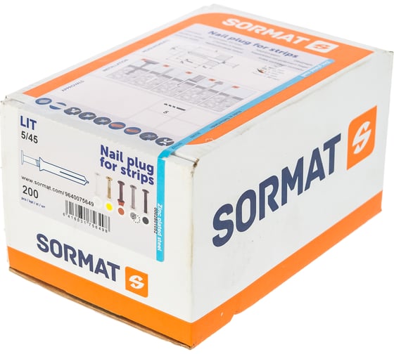 Дюбель-гвоздь SORMAT LIT 5/45, серый 9640075649