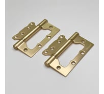 Петля дверная VETTORE FLUSH 100×75×2.5mm SSG Сатинированное Золото, 2шт 20639