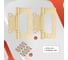 Петля дверная VETTORE FLUSH 100×75×2.5mm SSG Сатинированное Золото, 2шт 20639 3