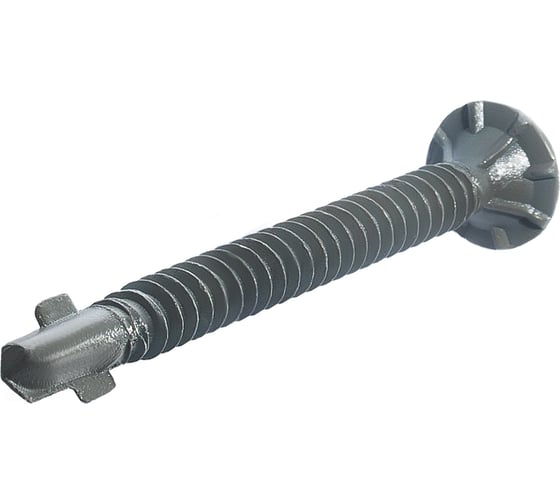 Саморез для облицовочных панелей HARDWEX ТМ HWX2-GE-P9-4.2x50 мм, Phillips №2, GREY E-COAT, 250 5190040932463
