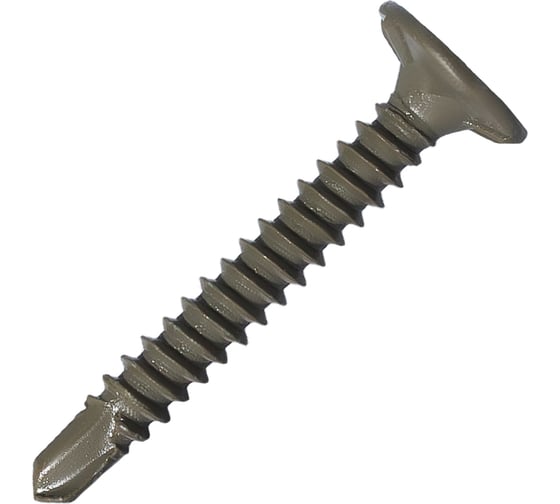 Саморез для облицовочных панелей HARDWEX ТМ HWX2-GG-P5-4.2x32 мм, Phillips №2, GREY E-COAT, 500 5190040932494 1