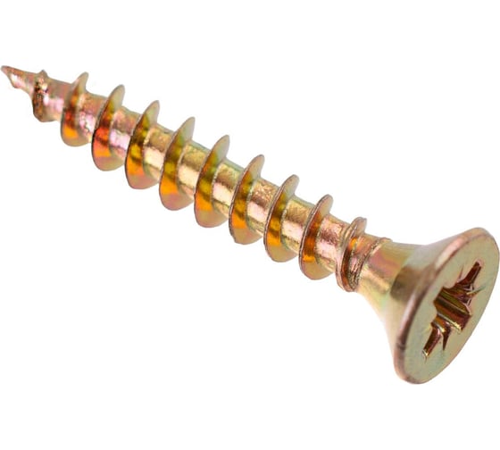 Универсальные саморезы Стройбат 5,0x35 желтый цинк 032391 1