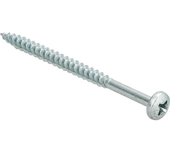 Универсальные саморезы пкр.Стройбат 5,0x50 белый цинк 062461 1