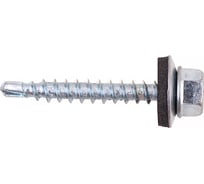 Кровельные саморезы с буром Стройбат 4,8x35 светло серый 352790