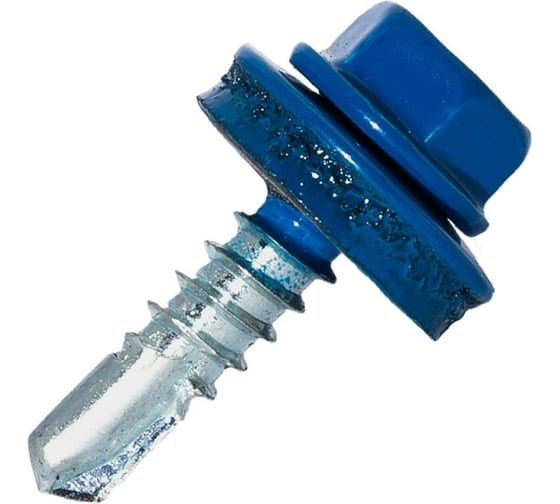 Саморез кровельный по дереву HARDWEX ТМ HWX2-W-P5-4.8x19 мм, св.№1, RUSPERT, RAL 5002, 250 5190024093081 1
