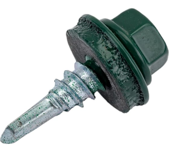 Саморез кровельный по дереву HARDWEX ТМ HWX2-W-P5-4.8x19 мм, св.№1, RUSPERT, RAL 6005, 250 5190024093135 1
