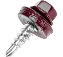 Кровельный саморез KRANZ 4,8x19мм, окрашенный RAL 3005, 250 шт. 1203-4819-3