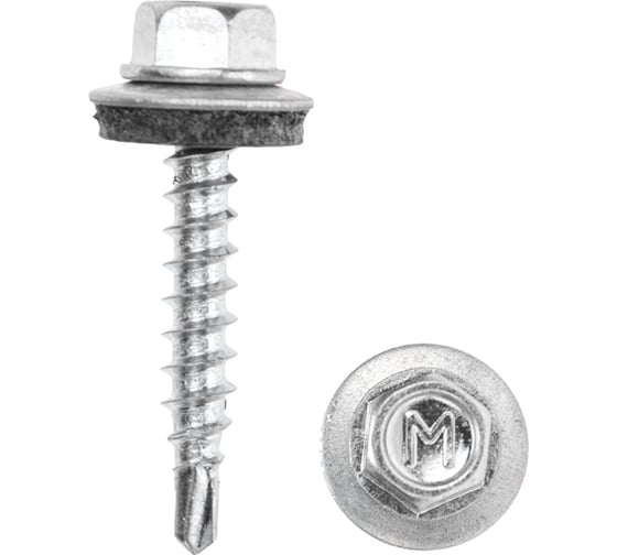Кровельный саморез KRANZ 4,8x29мм, цинк, 250 шт. 1201-4829-3