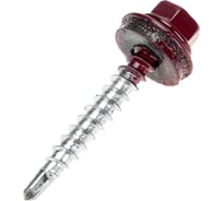 Кровельный саморез KRANZ 4,8x35мм, окрашенный RAL 3005,250 шт. 1203-4835-3