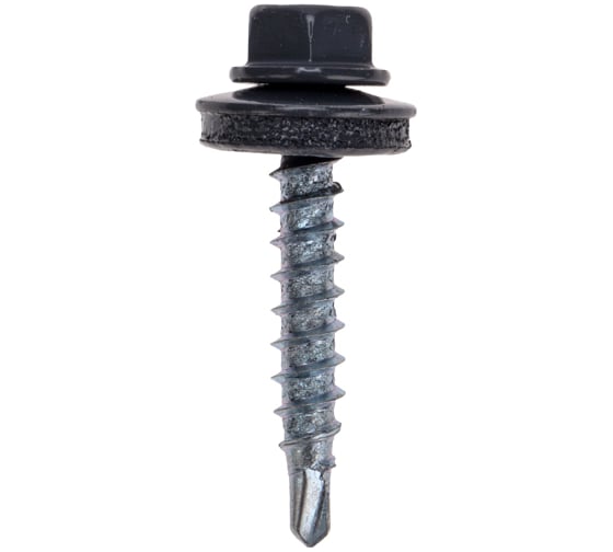 Кровельный саморез KRANZ 4,8x29мм, окрашенный RAL 7024, 250 шт. 1205-4829-3