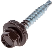 Кровельный саморез KRANZ 4,8x35 мм, окрашенный RAL 8017, 250 шт. 1202-4835-3