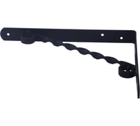 Кронштейн фигурный Дверной Страж 250x200 чёрный ДС74385