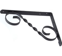 Кронштейн фигурный Дверной Страж 300x225 мод.3 чёрный ДС74405