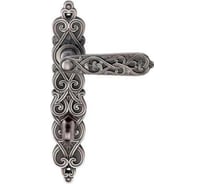 Дверная ручка на длинной накладке GENESIS ARABESCO BL. SILVER OL 940000000396