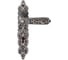 Дверная ручка на длинной накладке GENESIS ARABESCO BL. SILVER OL 940000000396 1