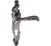 Дверная ручка на длинной накладке GENESIS RIZO BL. SILVER CL 940000000415