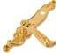Дверная ручка на длинной накладке GENESIS RIZO S. GOLD OL 940000000411 3