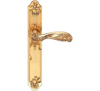 Дверная ручка на длинной накладке GENESIS FLOR S. GOLD PS 940000000404