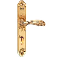 Дверная ручка на длинной накладке GENESIS FLOR S. GOLD OL 940000000402