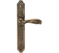 Дверная ручка на длинной накладке GENESIS FLOR ANT. COFFEE PS 940000000401