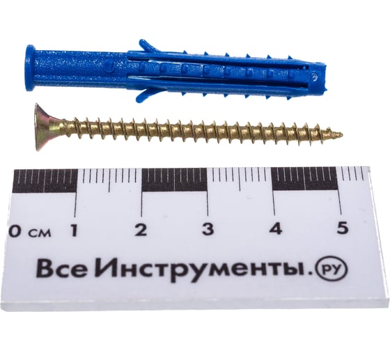 Дюбель с шурупом НАКРЕПКО 6х50 10шт 102307