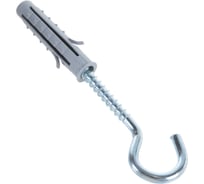 Шуруп НАКРЕПКО-крюк 6х60 с дюбелем 10 50 шт. 103821