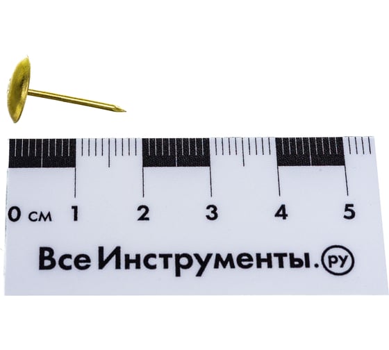 Мебельный гвоздь НАКРЕПКО золото 30шт 108502